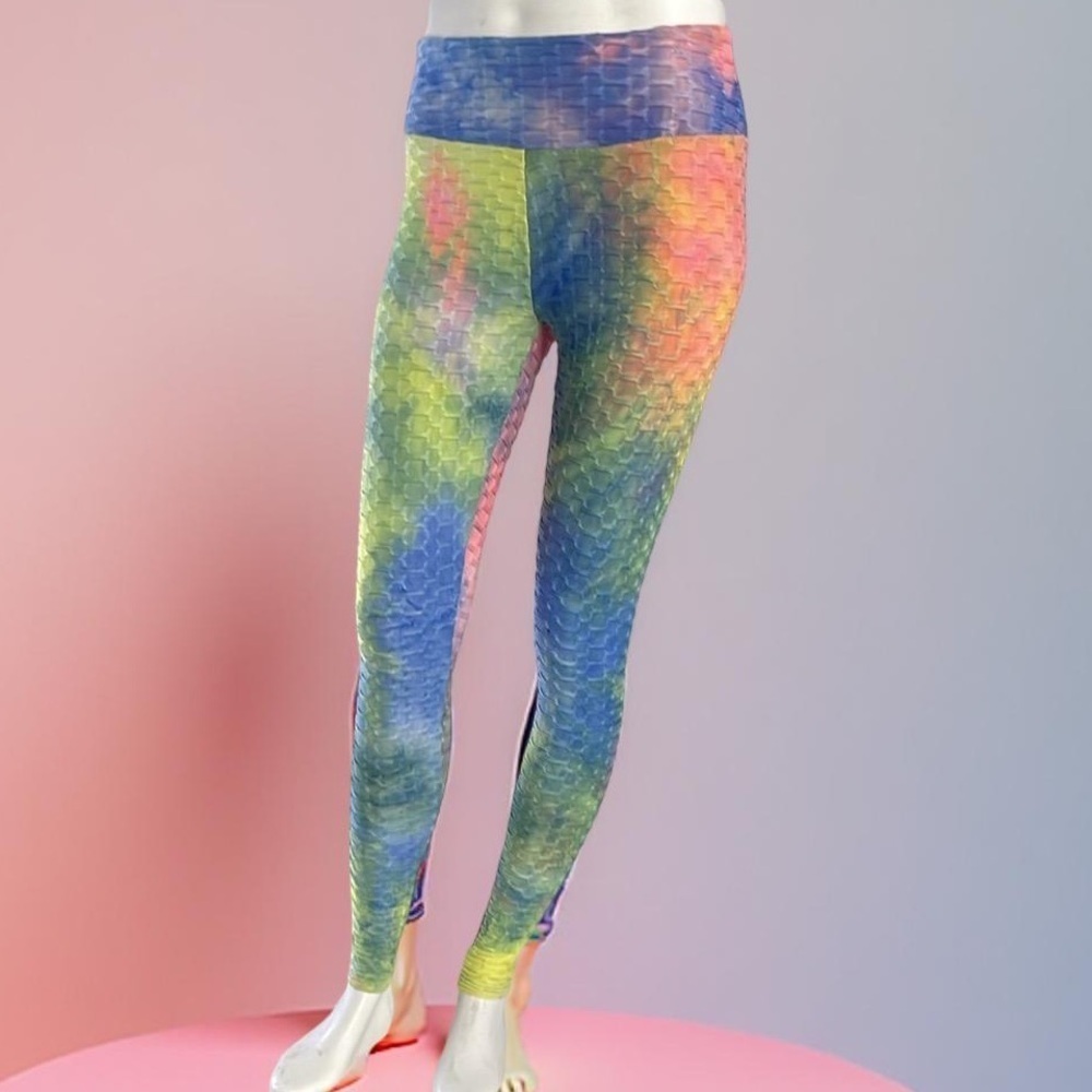 Rue 21 Colorful Tie-Dye textured Leggings size S